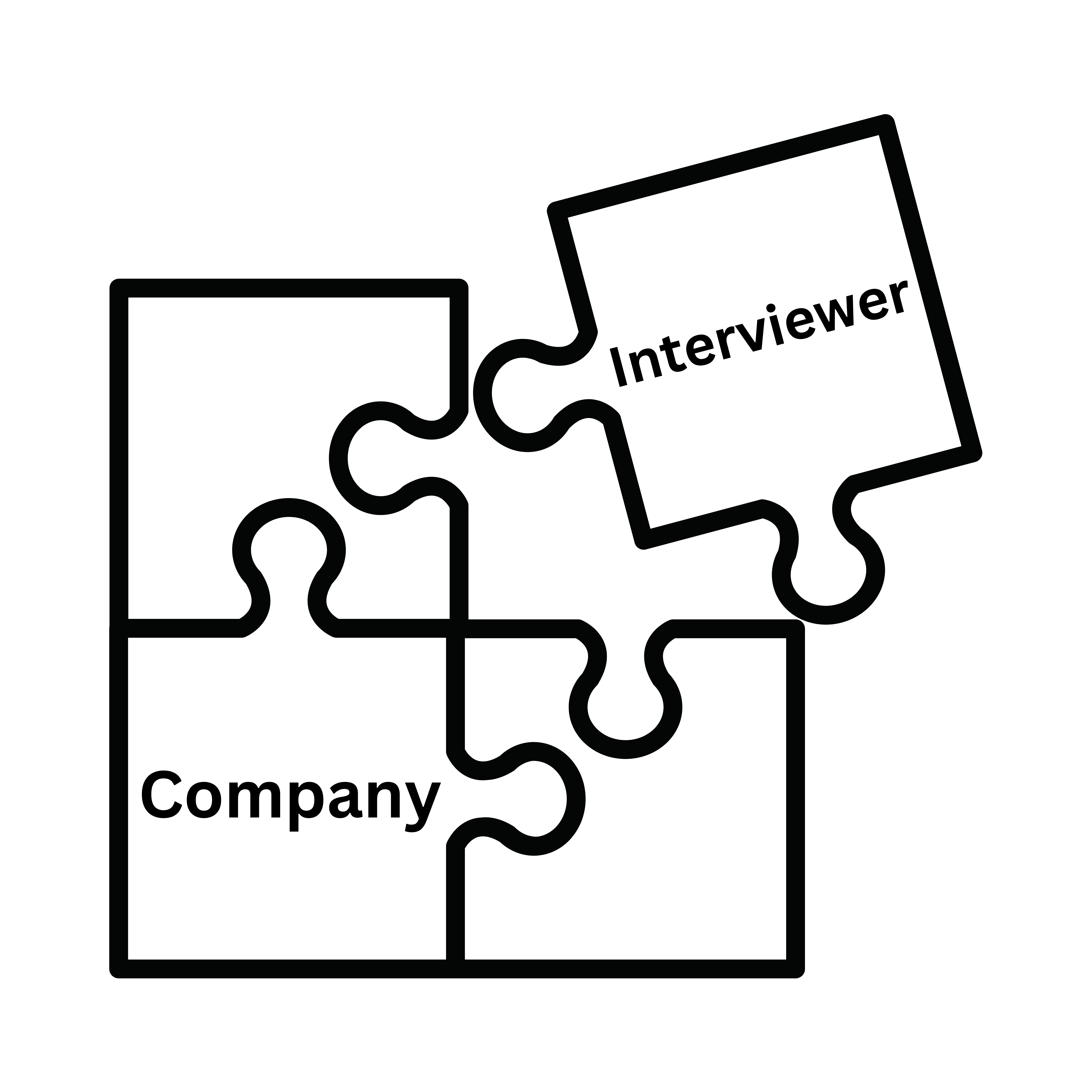 Jigsaw Showing Interviewee Fitting Into A Company Jigsaw Showing Interviewee Fitting Into A Company